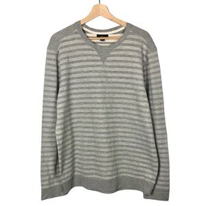 Marc Anthony Gray & White Pullover Crew Neck Sweatshirt XL